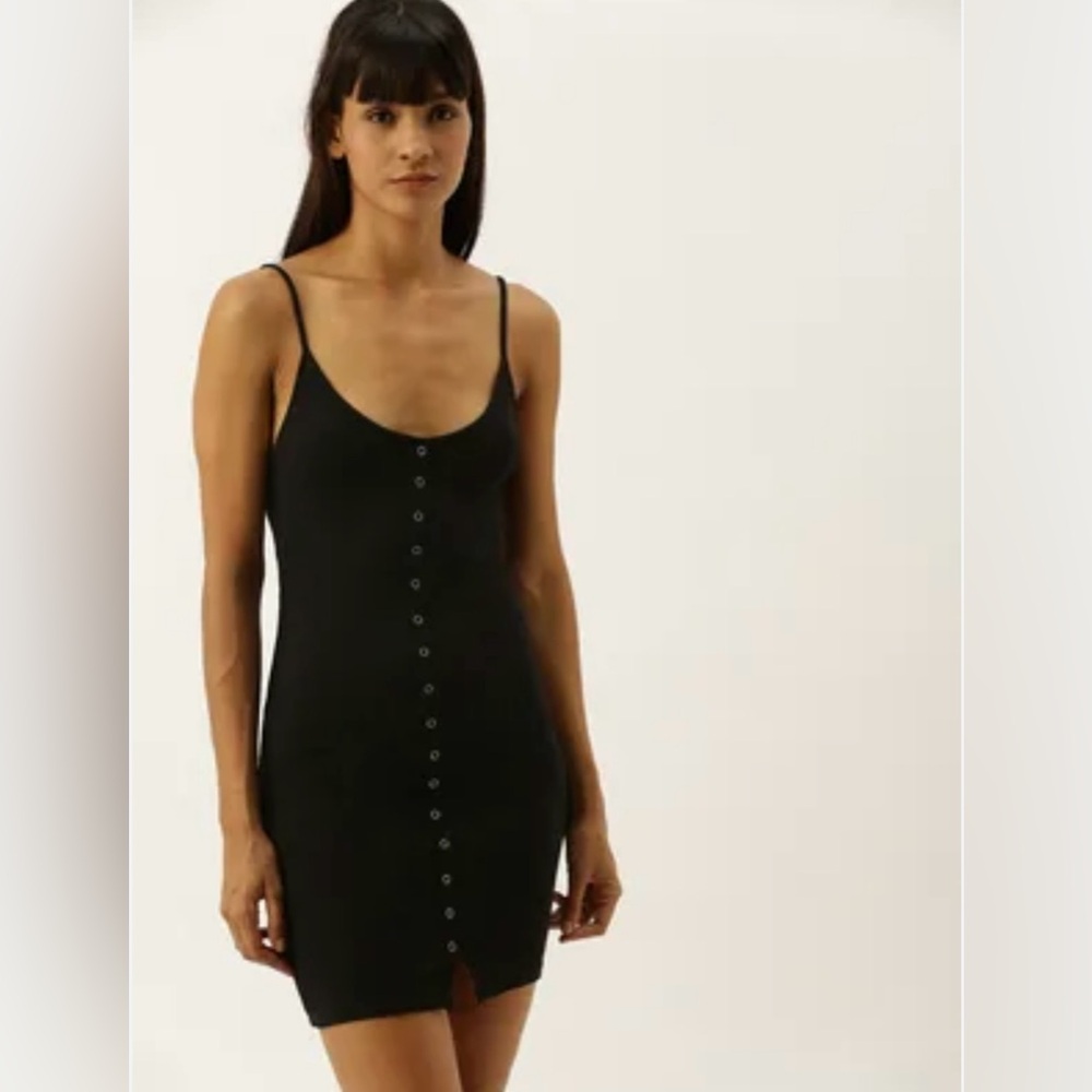 Casual black dress